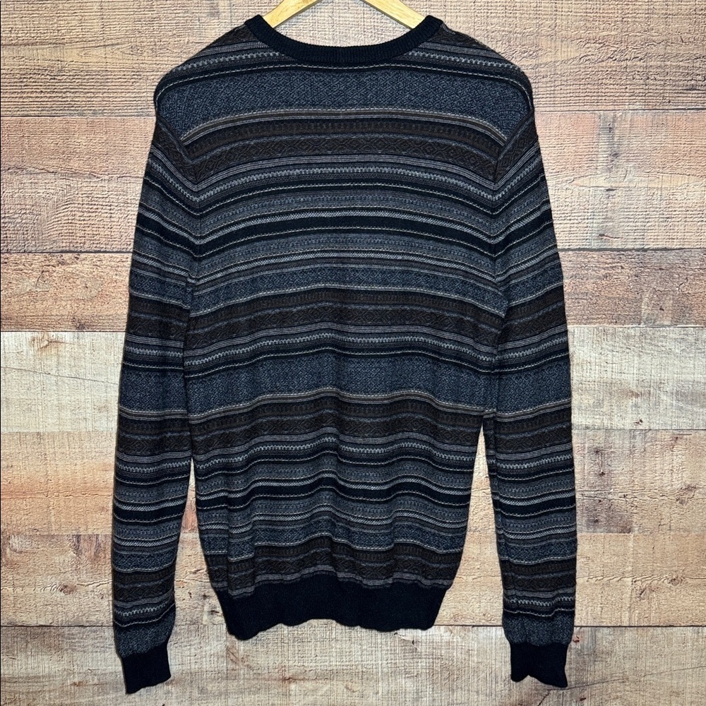 VINCE. Vintage Striped Wool Blend Sweater Men’s size Medium - Picture 2 of 7